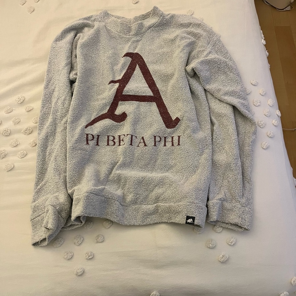 Vintage Gray Pi Beta Phi Sweatshirt